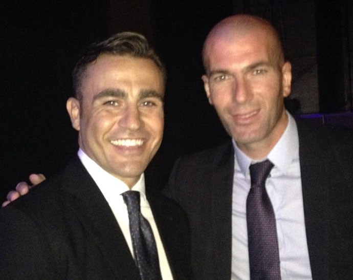 Cannavaro e Zidane sorteio da Copa 2014 (Foto: Reprodução / Instagram)