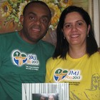 Casal se une após namoro iniciado na JMJ (Andressa Gonçalves/ G1)