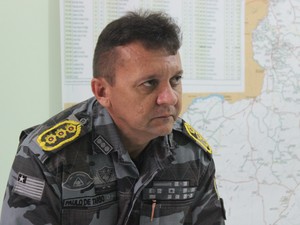 Coronel Paulo de Tarso, comandante de policiaimento do interior (Foto: Fernando Brito/G1)