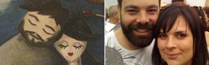 Britânica se casa com homem que pintou  (Reprodução/Facebook/Chloe Mayo)