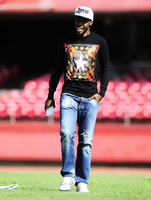 Michel Bastos São Paulo Treino (Foto: Marcos Ribolli)