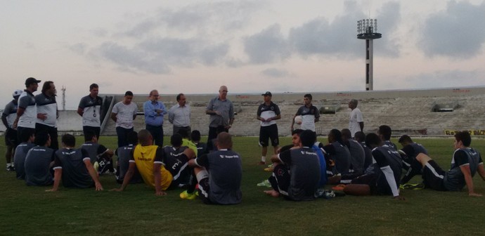 Diretoria do Belo anuncia pagamento dos salários atrasados após treino dessa quinta-feira (Foto: Divulgação / Botafogo-PB)