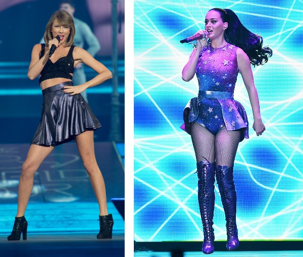 As cantoras Katy Perry e Taylor Swift (Foto: Getty Images)