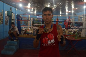 Jhemyson Oliveira; Boxe; Amapá (Foto: Rafael Moreira/GE-AP)