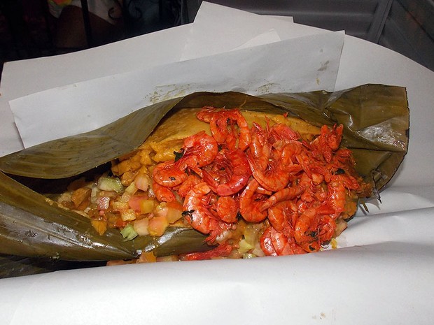 Acarajé gigante da Binha, Bahia (Foto: Lílian Marques/ G1)