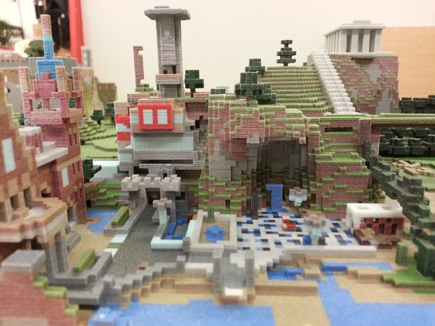 Criação de 'Minecraft' impressa em impressora 3D (Foto: Divulgação/Mr Eric Haines/Mineways)
