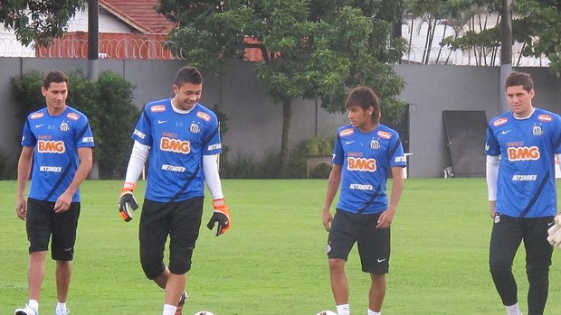 Neymar, Ganso, Rafael, Santos (Foto: Marcelo Hazan / Globoesporte.com)