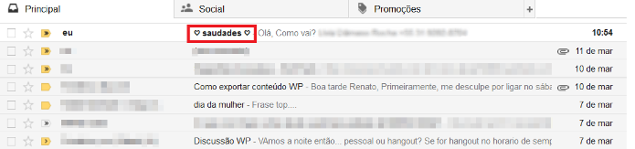 Inserindo emoticon no assunto do e-mail (Foto: Reprodução/Lívia Dâmaso)