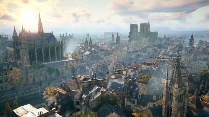 A Paris de Assassin's Creed Unity promete ser um dos melhores cenários já vistos em jogos (Foto: Reprodução/ Youtube)