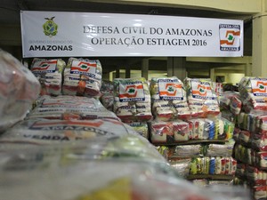 Serão encaminhados 200 toneladas de alimentos não perecíveis aos quatro municípios (Foto: Ive Rylo / G1 AM)