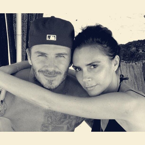 Victoria e David Beckham (Foto: Twitter / Reprodução)