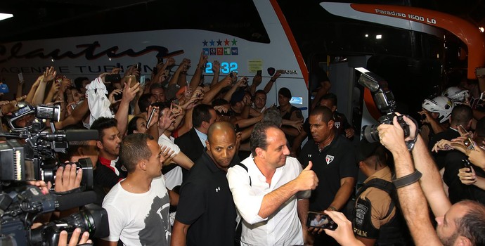Rogério Ceni, técnico do São Paulo, em Londrina (Foto: Rubens Chiri / saopaulofc.net)