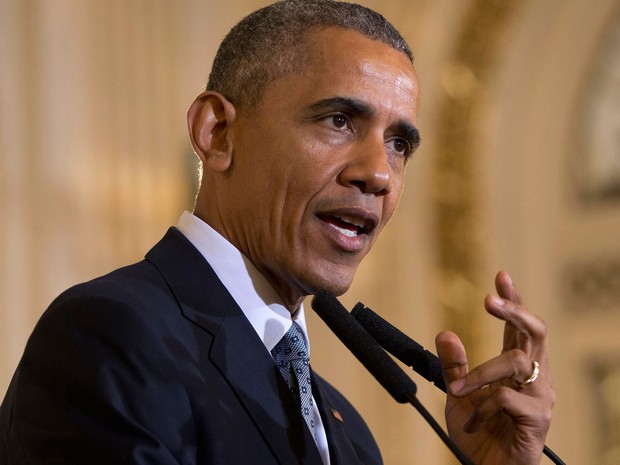 Presidente dos Estados Unidos, Barack Obama, se encontrou com presidente da Argentina, Mauricio Macri, nesta quarta-feira (23)  (Foto: Pablo Martinez Monsivais/AP)