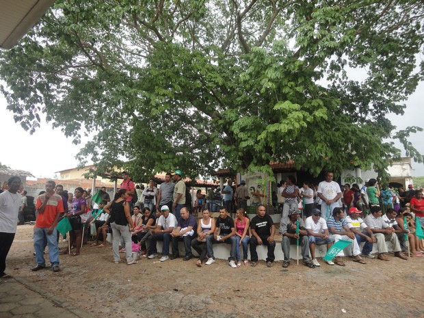 Agricultores de 32 áreas de conflito e assentamento protestam a favor da Reforma Agrária no Piauí (Foto: Catarina Costa / G1 PI)