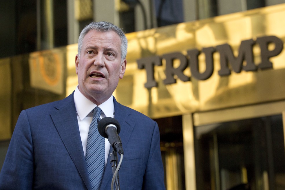 O prefeito de Nova York, Bill de Blasio (Foto: AP Photo/Mark Lennihan)