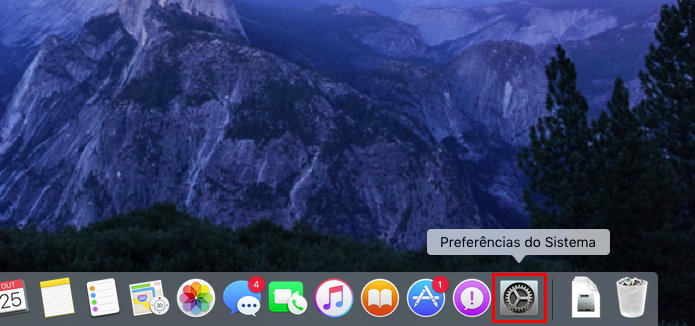 Acessando as Preferências do Sistema no MacOS (Foto: Reprodução/Edivaldo)