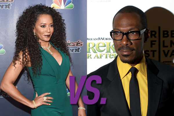 Mel B. vs Eddie Murphy (Foto: Divulgação)