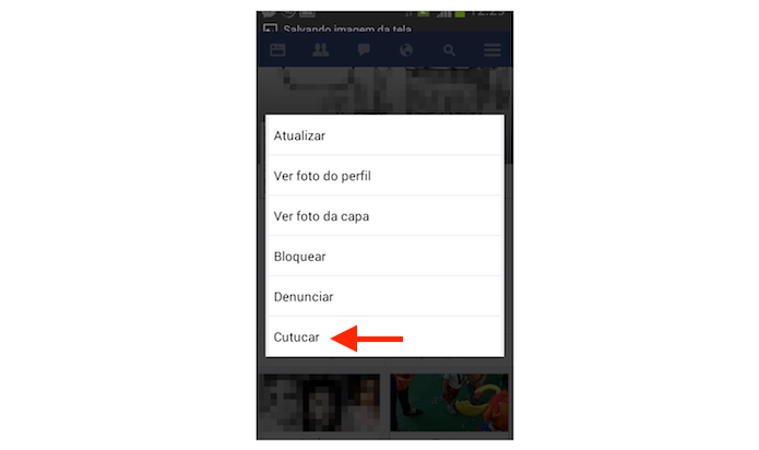 Cutucando um amigo com o Facebook Lite para Android (Foto: Reprodução/Marvin Costa)