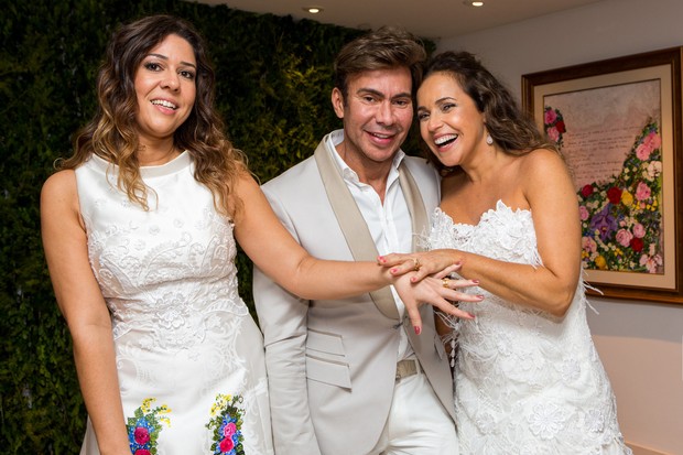 Casamento de Malu Verçosa e Daniela Mercury (Foto: Divulgação)