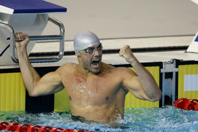 João de Lucca ouro 200m livre Pan de Toronto natação (Foto: Satiro Sodré / SSPress)