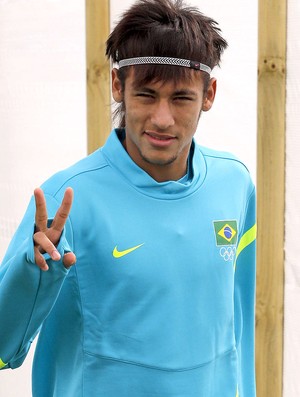 Neymar no treino da seleção brasileira (Foto: EFE)