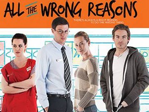 Cory Monteith (de gravata) em cartaz de &#39;All the Wrong Reasons&#39; (Foto: Divulgação)