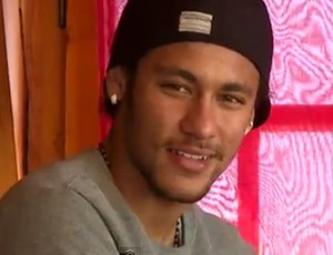 Neymar em projeto social do goleiro Pinto (Foto: Reprodução)