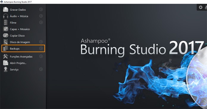 Abra o programa Ashampoo Burning Studio 2017 (Foto: Reprodução)