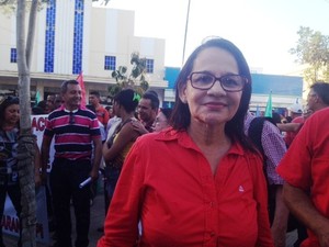 Presidente do Sinte, Odeni Silva, criticou os protestos do domingo (16) (Foto: Catarina Costa/G1)