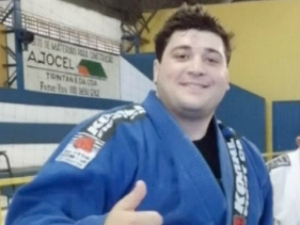 Rafael Martinelli Queiroz, 27 anos, lutador suspeito de matar h&oacute;spede de hotel em MS (Foto: Reprodu&ccedil;&atilde;o/ TV Morena)