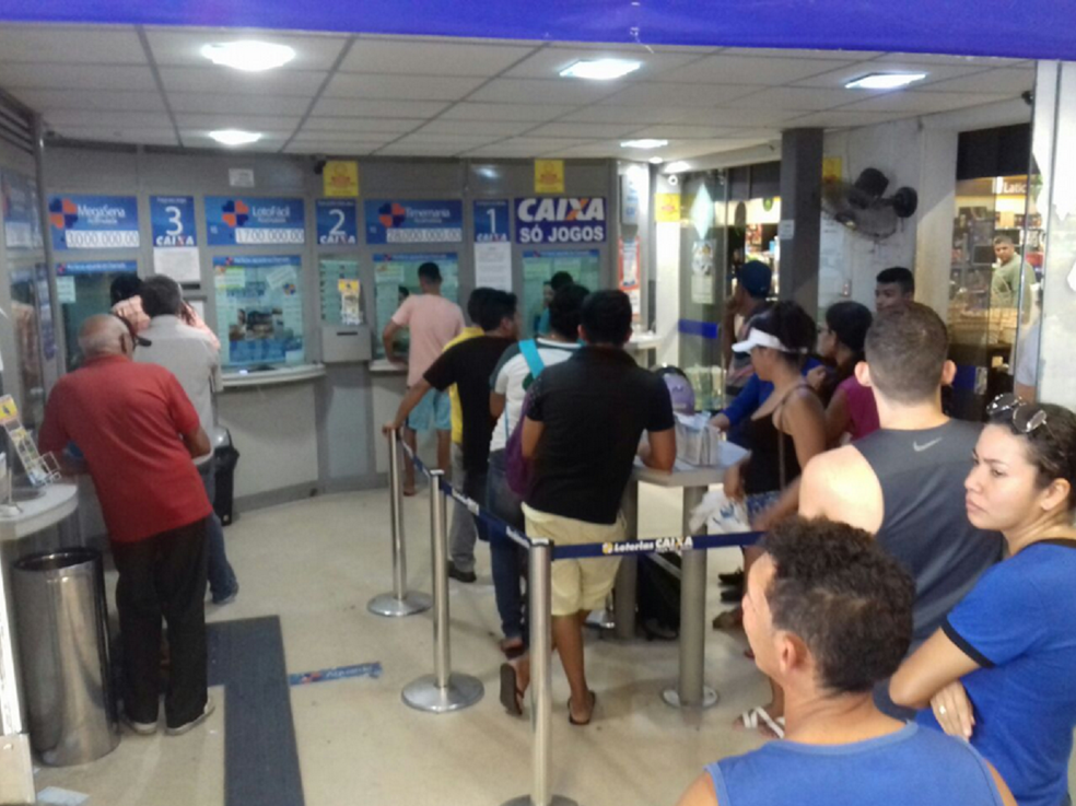 De acordo com a Caixa, as dezenas sorteadas foram 06 - 10 - 24 - 29 - 43 - 55. (Foto: Leandro Silva/TV Verdes Mares)