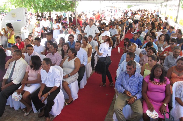 Casamentos civis foram realizados no Ação Global 2015. (Foto: André Santos/TV Clube)