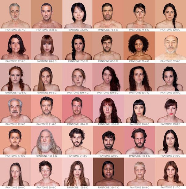 Fot Grafa Registra Tons Humanos Na Cartela Pantone Revista Glamour