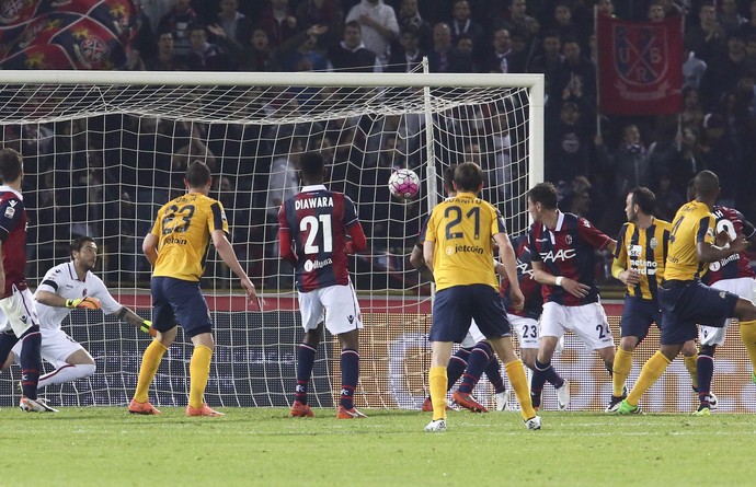 Gol Samir Bologna x Hellas Verona (Foto: AP)