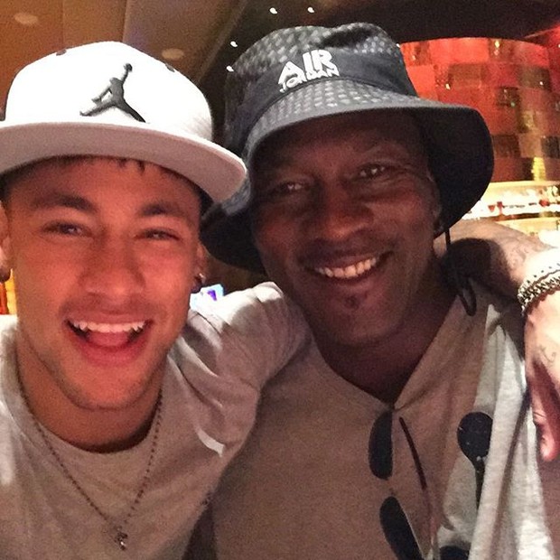 Neymar e Michael Jordan em Las Vegas, nos Estados Unidos (Foto: Instagram/ Reprodução)