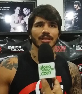 Erick Silva, lutador capixaba do UFC (Foto: Reprodução/GloboEsporte.com)