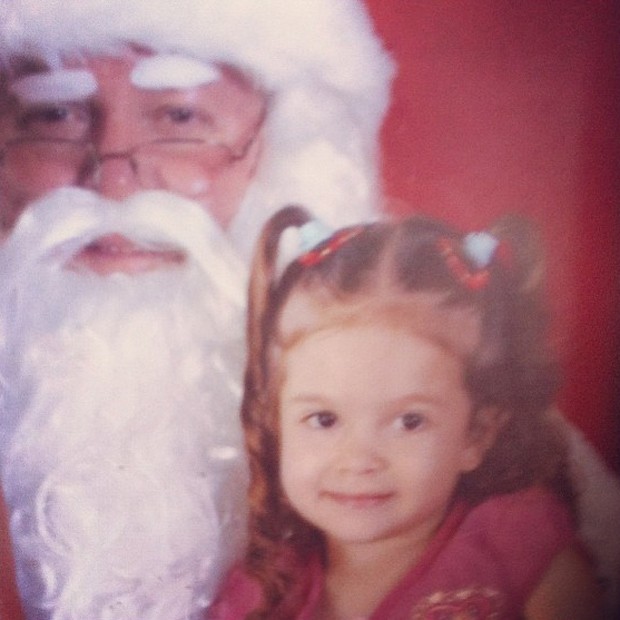 Mel Maia e Papai Noel (Foto: Reprodução/Instagram)