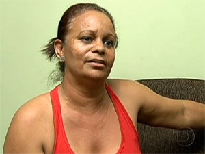 Cleuza Aparecida, tia do goleiro Bruno, em entrevista dada ao Fantástico (Foto: Reprodução TV Globo)