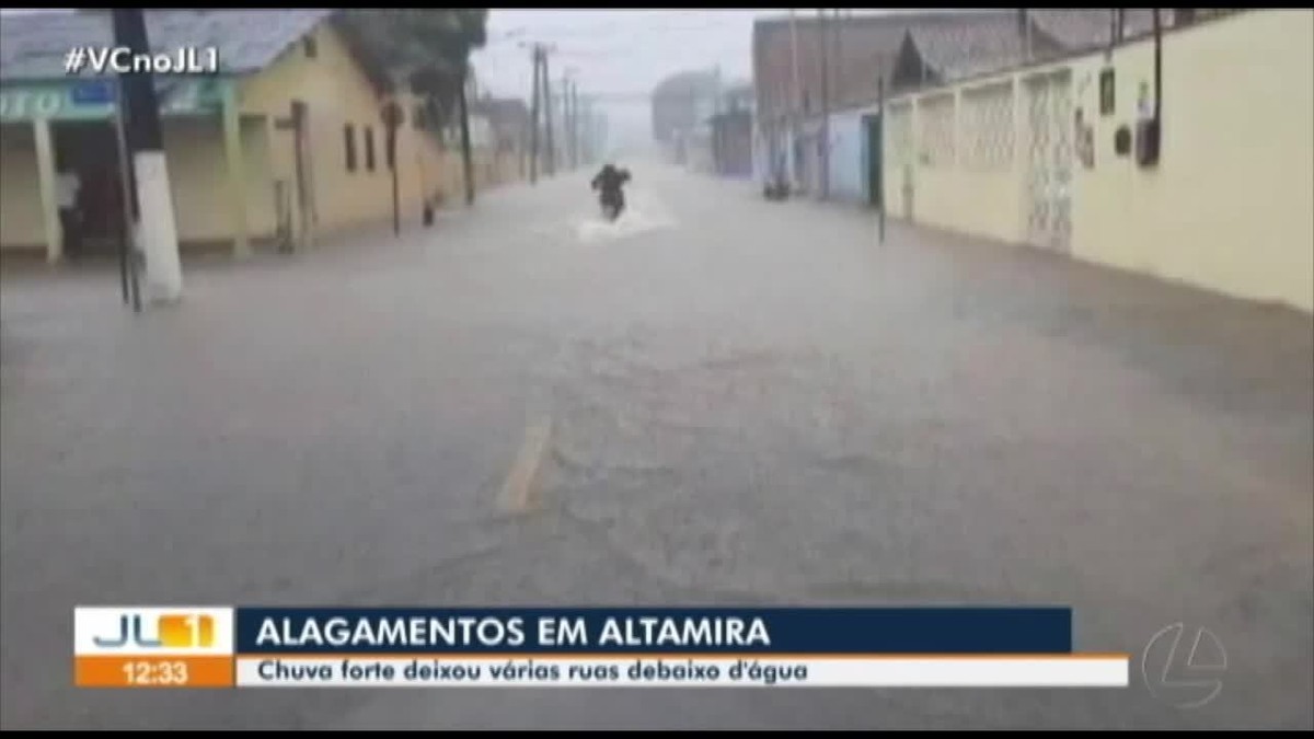 Forte chuva provoca alagamentos em Altamira sudoeste do Pará Pará G1