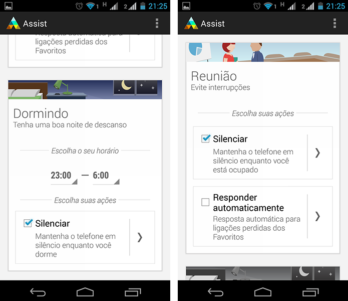 Com o Assist, você pode programar seu Moto G para tomar ações automáticas dependendo da situação (Foto: Reprodução/Paulo Alves) (Foto: Com o Assist, você pode programar seu Moto G para tomar ações automáticas dependendo da situação (Foto: Reprodução/Paulo Alves))