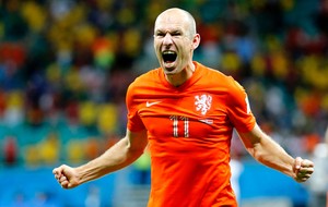 Robben comemoração Holanda vitória Costa Rica (Foto: Reuters)