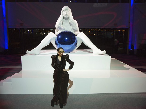 Lady Gaga em evento em Nova York, nos Estados Unidos (Foto: Andrew Kelly/ Reuters)