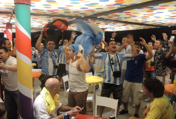 torcida argentina em copacabana (Foto: Janir Júnior)