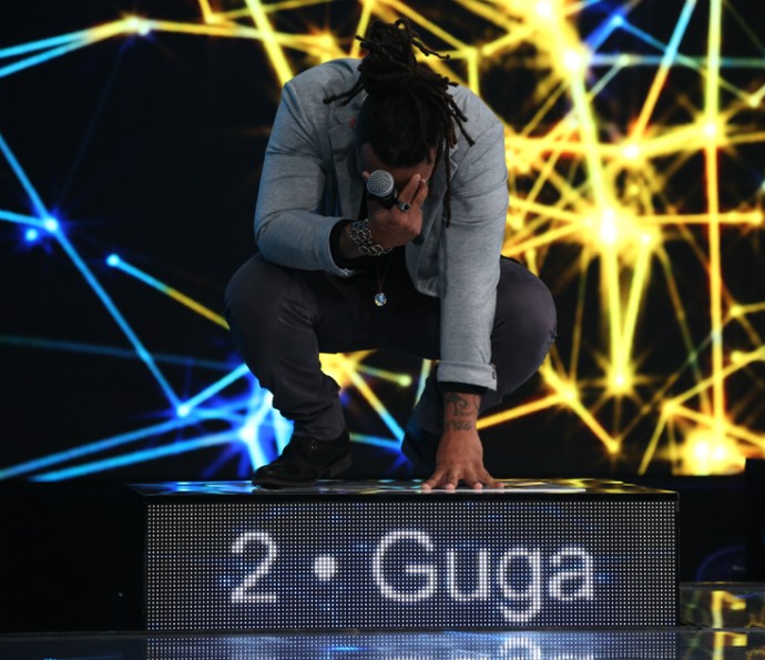 Guga se concentra antes de saber que iria para a grande final (Foto: Carol Caminha/Gshow)