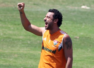 Fred no treino do Fluminense (Foto: Fernando Cazaes / Photocamera)