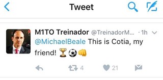Michael Beale São Paulo Twitter (Foto: Reprodução/Twitter)