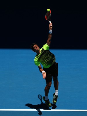 Thomaz Bellucci foi dominado na estreia do Austrália Open (Foto: Getty Images)