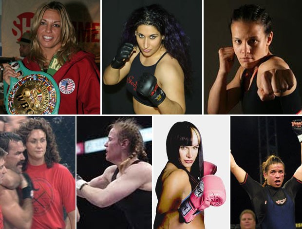 montagem mulheres  pioneiras do MMA  (Foto: Divulgação)