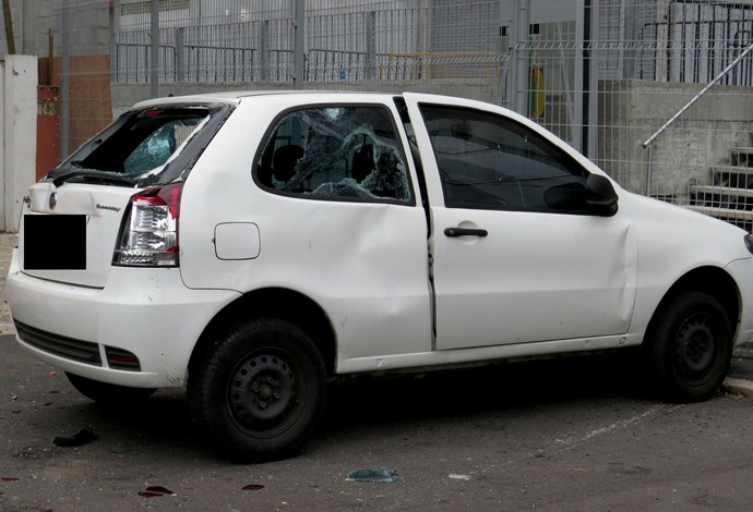 Carro Atlético-PR Goiás Arena da Baixada (Foto: Fernando Freire)