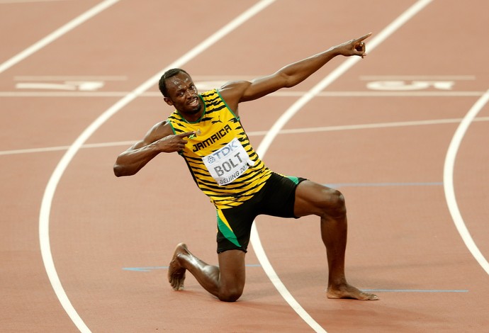 Usain Bolt final 200m Mundial de atletismo de Pequim (Foto: Lintao Zhang / Getty Images)